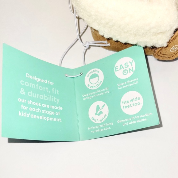 Surprise by Stride Rite Faux Fur Infant Booties - 12-18 Months - Picture 6 of 7